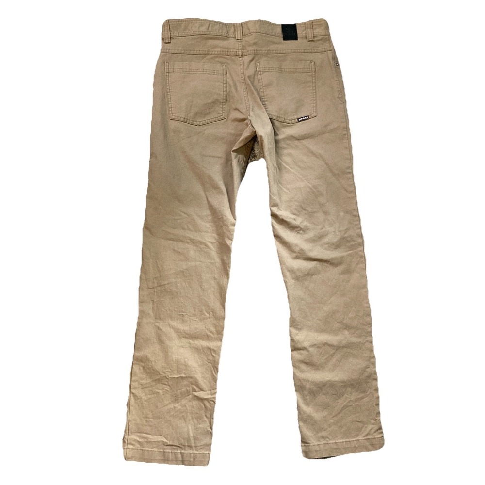 Prana Slim Fit Pants Mens 33 Brown Organic Cotton Blend Stretch 5-Pocket - Picture 8 of 10